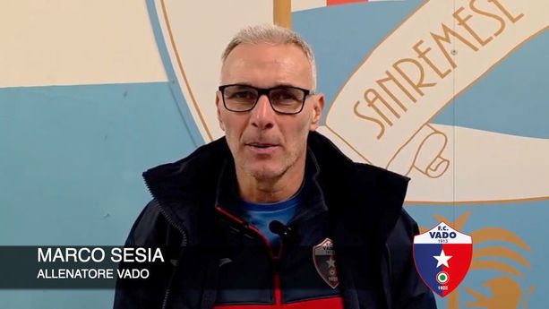 Calcio. Vado, campanello d'allarme dopo il tonfo di Sanremo. Sesia: "Partita chiusa dopo il 2-0, bisogna resettare e ripartire da zero" (VIDEO)