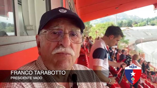 Calcio, Vado. Un'altra finale playoff per il presidente Tarabotto: "Ma questo campionato si poteva vincere. La Serie C? Dobbiamo volerla tutti" (VIDEO) Calcio, Vado. Un'altra finale playoff per il presidente Tarabotto: "Ma questo campionato si poteva vincere. La Serie C? Dobbiamo volerla tutti" (VIDEO)