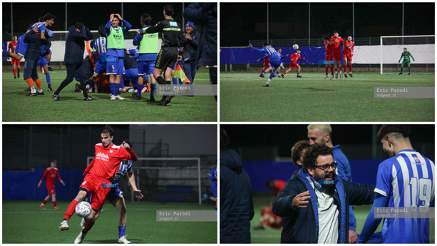Calcio, Il Ceriale conquista la finale di Coppa Italia: il trionfo biancoblu a Busalla in 205 scatti (FOTOGALLERY)