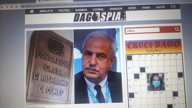 Dagospia, rilanciando un articolo de Il Sole 24 ore, “bacchetta” i vertici della Fondazione CrC