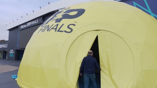 Atp Finals 2022, ecco Nadal. Il tour in anteprima dentro le strutture di gara e il fan village di Piazza d'Armi  [FOTO]