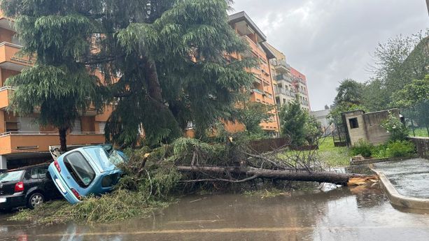 Cinquanta interventi dei vigili del fuoco in provincia. Sfondato anche il tetto del centro commerciale di Arese