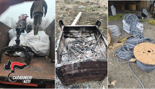 Maxisequestro di rame ad Asti: recuperato un bottino da 4 tonnellate