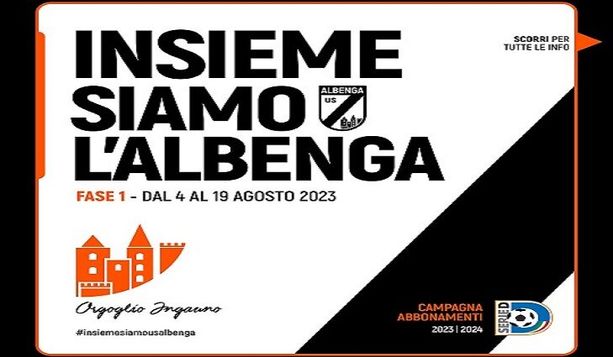 Calcio, Albenga. Varata la campagna abbonamenti, prezzi più convenienti fino al 19 agosto
