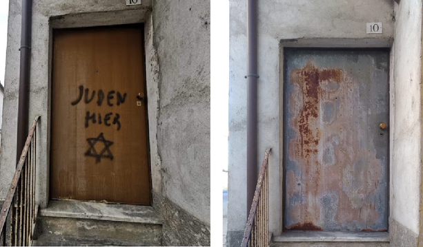 Mondovì: rimosse le scritte antisemite dalla porta dell'abitazione di Lidia Rolfi Mondovì: rimosse le scritte antisemite dalla porta dell'abitazione di Lidia Rolfi