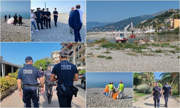 Ventimiglia, accampamenti abusivi in spiaggia e alla foce del Roya: sgomberati dalle forze dell'ordine (Foto e video) Ventimiglia, accampamenti abusivi in spiaggia e alla foce del Roya: sgomberati dalle forze dell'ordine (Foto e video)