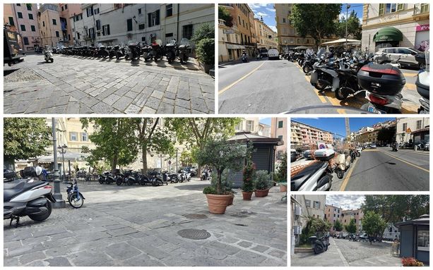 Sanremo, il rebus dei parcheggi per scooter e moto: tra piazza Muccioli e piazza Eroi, per il futuro cresce la preoccupazione (Foto) Sanremo, il rebus dei parcheggi per scooter e moto: tra piazza Muccioli e piazza Eroi, per il futuro cresce la preoccupazione (Foto)