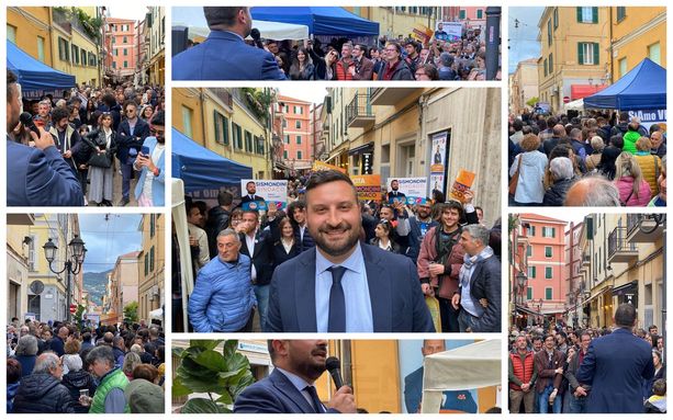 Ventimiglia: Sismondini chiude la campagna elettorale "Noi l'unica coalizione che unisce e non divide" (Foto e video)