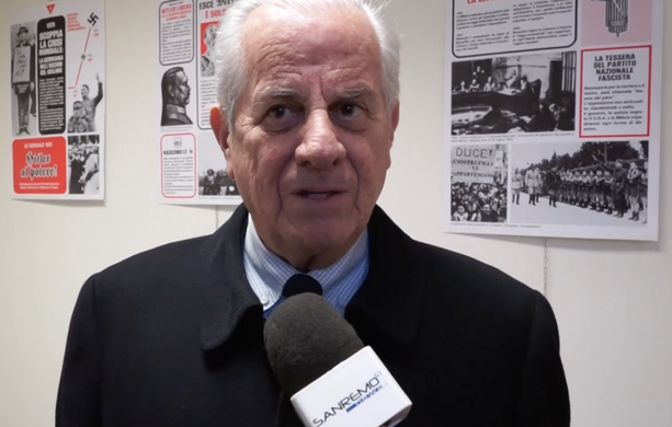 Imperia, inaugurata al Rondò la mostra ‘Sterminio in Europa’. Il sindaco Claudio Scajola: “Vedere per ricordare” (foto e video)