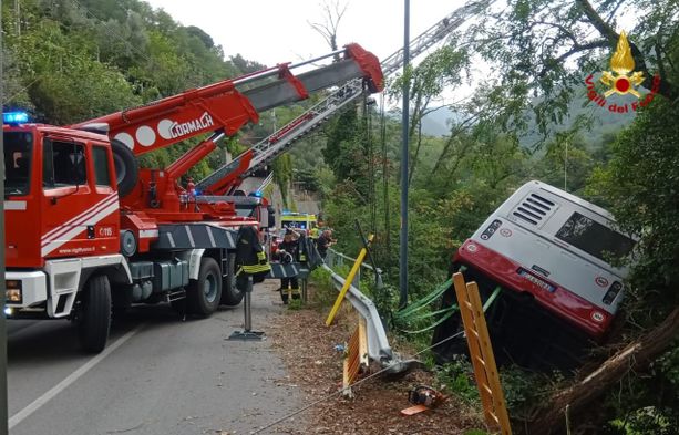 Autobus Tpl fuori strada al Santuario, concluse le operazioni di rimozione: in corso gli accertamenti per le cause (FOTO E VIDEO) Autobus Tpl fuori strada al Santuario, concluse le operazioni di rimozione: in corso gli accertamenti per le cause (FOTO E VIDEO)