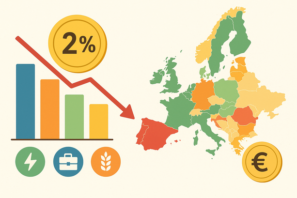 Prezzi fermi al 2% nell’area euro: il rapporto Eurostat