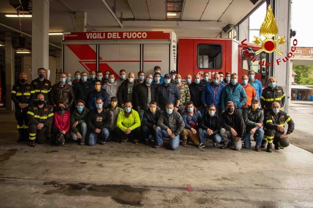 Vigili del fuoco: ieri in caserma ad Asti un gruppo che opera nella centrale nucleare di Gosgen, in Svizzera (FOTO)