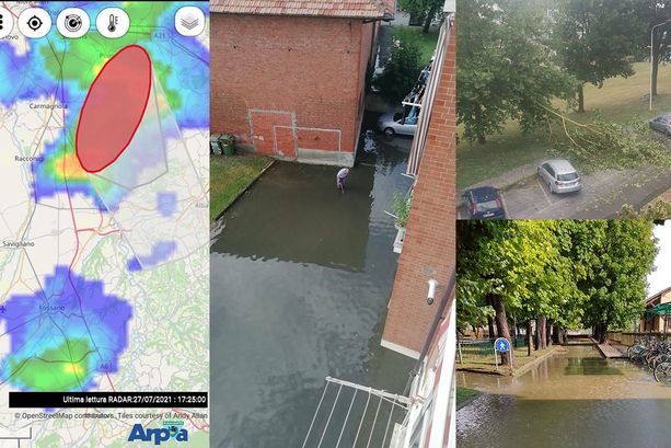 Vento, pioggia e grandine sulla Granda: danni ad agricoltura, allagamenti e tetti scoperchiati [FOTO]
