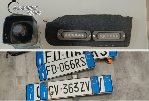 Prima il furto poi la fuga con una finta auto della polizia: arrestati tre uomini