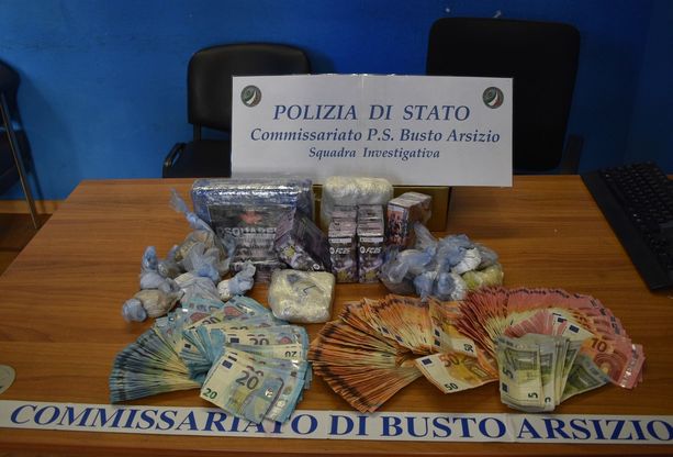 Arrestati dalla Polizia di Busto tre trafficanti di droga Arrestati dalla Polizia di Busto tre trafficanti di droga