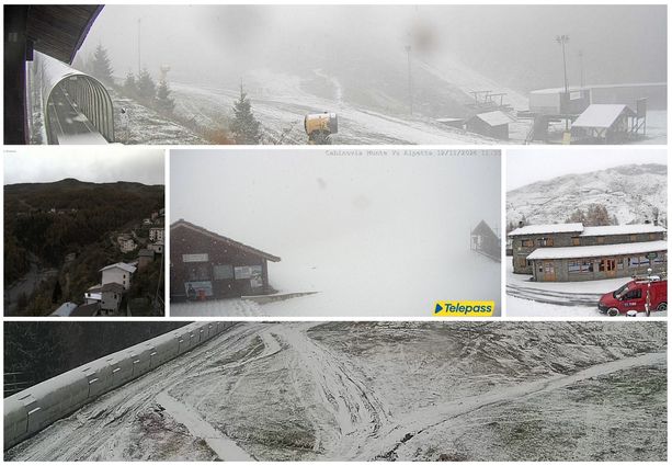 Anche sulla nostra provincia è arrivato il primo freddo: temperature anche sotto lo zero e neve nel basso Piemonte (Foto)