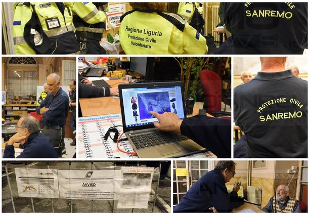 Maltempo e allerta arancione: a Sanremo aperto il Coc, Frattarola "Le piogge più forti domattina" (Foto e Video) Maltempo e allerta arancione: a Sanremo aperto il Coc, Frattarola "Le piogge più forti domattina" (Foto e Video)