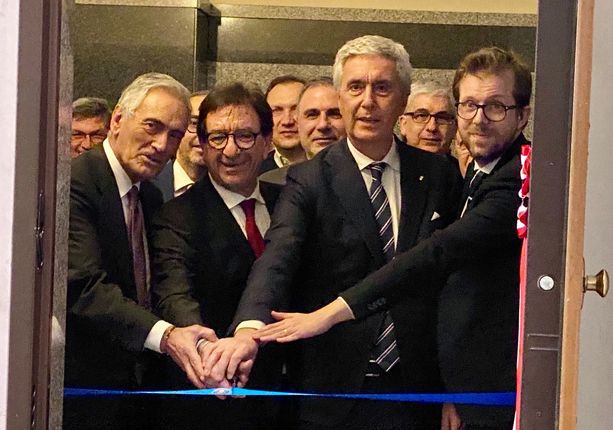 Torino: anche il presidente FIGC Gravina all'inaugurazione della nuova sede del Comitato Regionale Piemonte-Valle d’Aosta Torino: anche il presidente FIGC Gravina all'inaugurazione della nuova sede del Comitato Regionale Piemonte-Valle d’Aosta