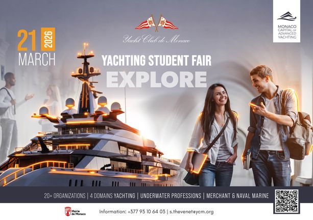 Monaco Capitale dello Yachting Avanzato: il 21 marzo debutta lo Yachting Student Fair, evento inaugurale di quattro giorni dedicati a esplorazione e sostenibilità Monaco Capitale dello Yachting Avanzato: il 21 marzo debutta lo Yachting Student Fair, evento inaugurale di quattro giorni dedicati a esplorazione e sostenibilità