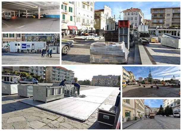 Festival di Sanremo: pronti... via! Iniziati questa mattina i lavori per la costruzione del palco, chiusa piazza Colombo (Foto e Video) Festival di Sanremo: pronti... via! Iniziati questa mattina i lavori per la costruzione del palco, chiusa piazza Colombo (Foto e Video)