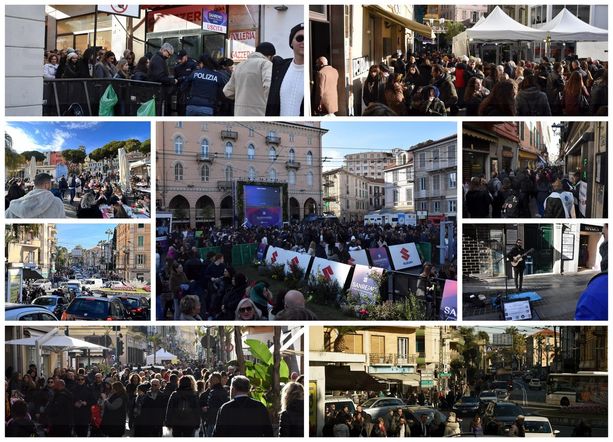 A Sanremo decine di migliaia di persone in centro per la finale: giro d'affari con un +30% rispetto al 2020 (Foto)