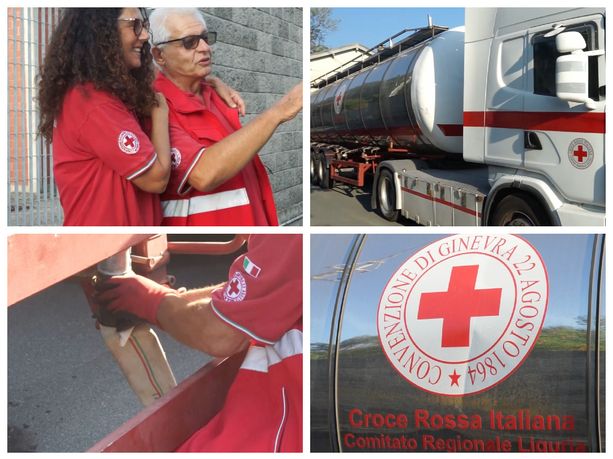 Emergenza idrica, la Croce Rossa in prima linea per dissetare l’entroterra imperiese (video)