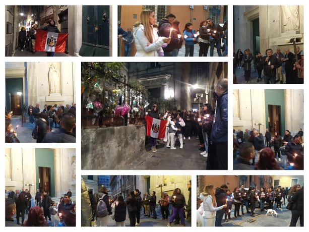 Centro storico: la fiaccolata in memoria di Javier Romero, l’uomo ucciso da una freccia (Video)