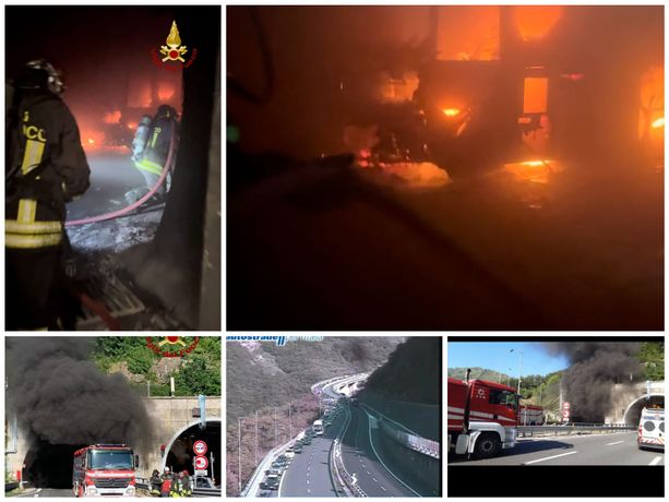 Pullman in fiamme in galleria, il bilancio è pesantissimo: 37 i feriti (FOTO e VIDEO) Pullman in fiamme in galleria, il bilancio è pesantissimo: 37 i feriti (FOTO e VIDEO)