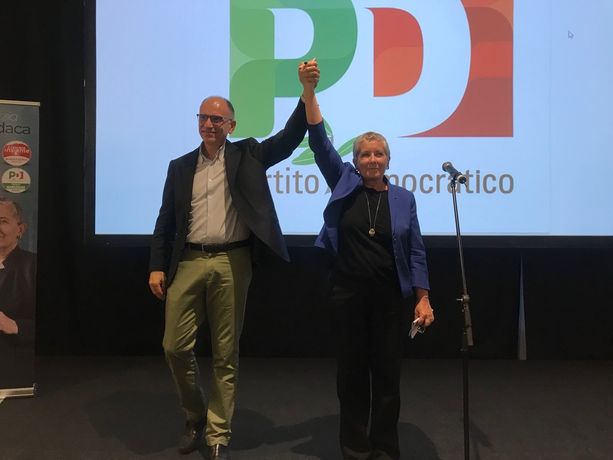 Enrico Letta a Cuneo a sostegno della Manassero: &quot;Qui c'è energia. Avete fatto e farete un ottimo lavoro&quot; [VIDEO]