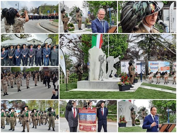 &quot;Urrà”: inaugurato a Cuneo il “Monumento al Bersagliere” [FOTO E VIDEO]