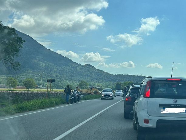 Caselette, brutto incidente sulla statale del Monginevro