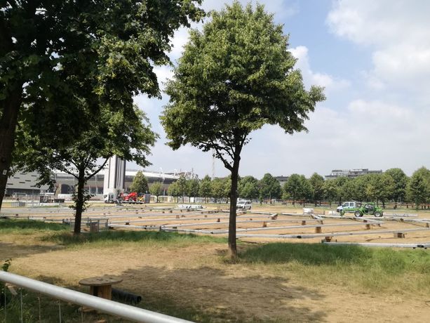 Ti ricordi Eurovision? Altro che Valentino, adesso Piazza D'Armi è un campo di patate (e ancora si smonta) [FOTO]