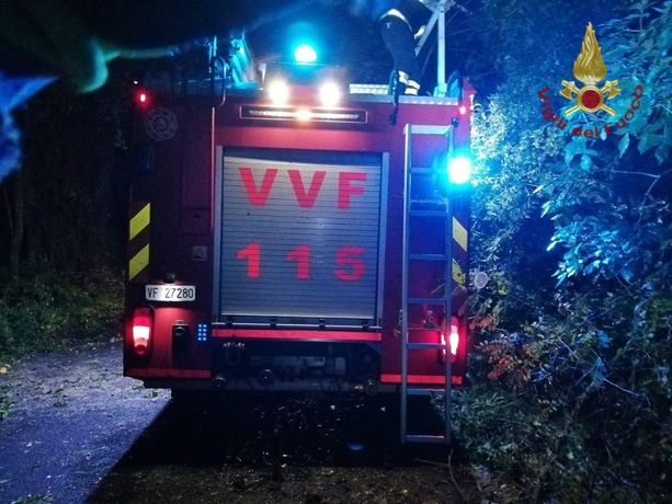 Notte di pioggia, vento e temporali: alberi caduti a Somma Lombardo e Luino