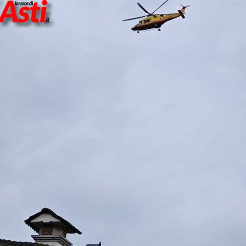 Rissa in pieno centro a Canelli: interviene l'elisoccorso