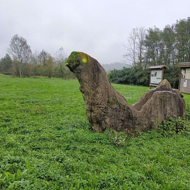 Vandalizzato il Dinosauro del geosito di Cortiglione: &quot;Il posto è abbandonato a se stesso. Da anni chiediamo il monitoraggio&quot;