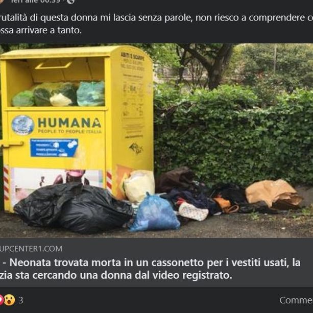 La fake news della neonata trovata morta in un cassonetto ha 'colpito' anche ad Asti