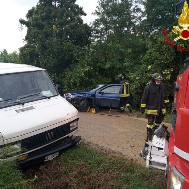Incidente stradale tra Castagnole Monferrato e Scurzolengo. Un ferito