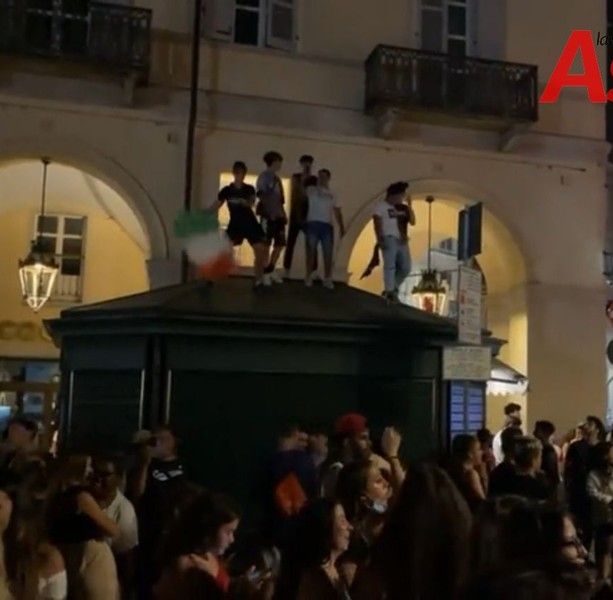 Al vaglio della Digos i festeggiamenti di piazza post Italia-Spagna