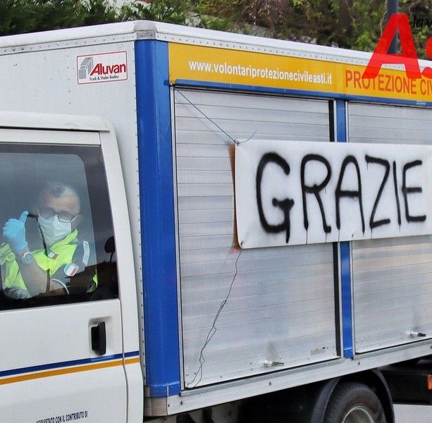 Il &quot;grazie&quot; dell'Asl di Asti alle sirene Unite dei Volontari della Protezione Civile