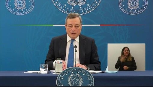 Draghi: &quot;Gran parte dei problemi covid dipendono dai non vaccinati&quot;