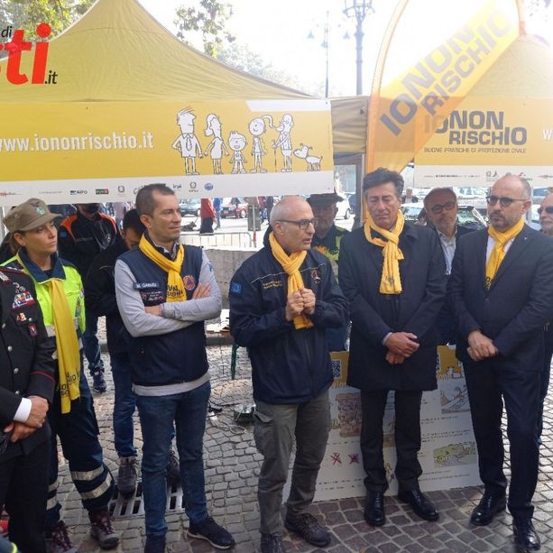 Fabrizio Curcio ad Asti per 'Io non rischio'. &quot;Sono onorato di essere presente su questa piazza&quot;