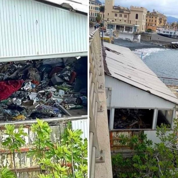 Pegli, quel buco sporco e nero in passeggiata degli ex Bagni Roma