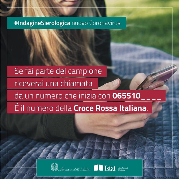 Indagine sierologica sul covid dal ministero della Salute su campione Istat