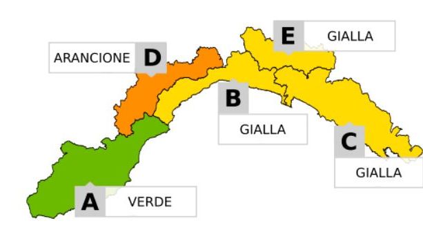 Dall’Arpal allerta meteo per piogge diffuse, temporali e neve (FOTO)