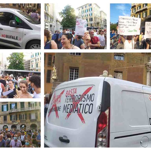 Un centinaio davanti la prefettura contro il green pass: &quot;No alla dittatura nazisanitaria, libertà!&quot; (FOTO E VIDEO)