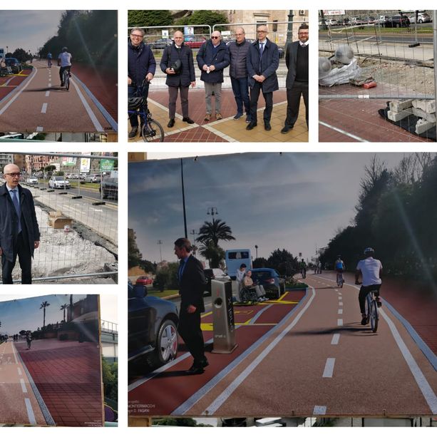 Pista ciclabile di corso Italia, a metà aprile l'apertura del primo lotto, &quot;Non ci saranno problemi per il traffico&quot; (Foto e Video)