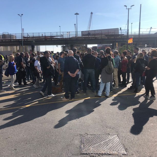 Green pass, riaperto lungomare Canepa, resta il blocco al terminal di varco Etiopia (FOTO e VIDEO)