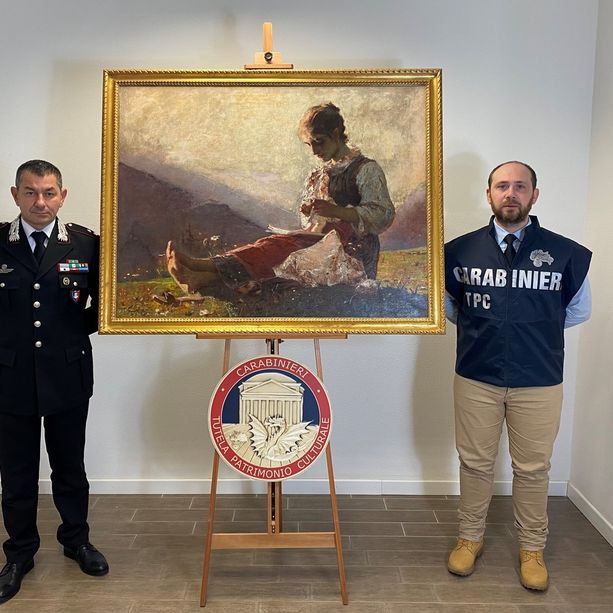 Ritrovato dipinto rubato a Rapallo trentasei anni fa: era esposto a Trento