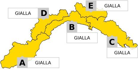 Maltempo: allerta gialla sulla Liguria, al momento non si registrano danni
