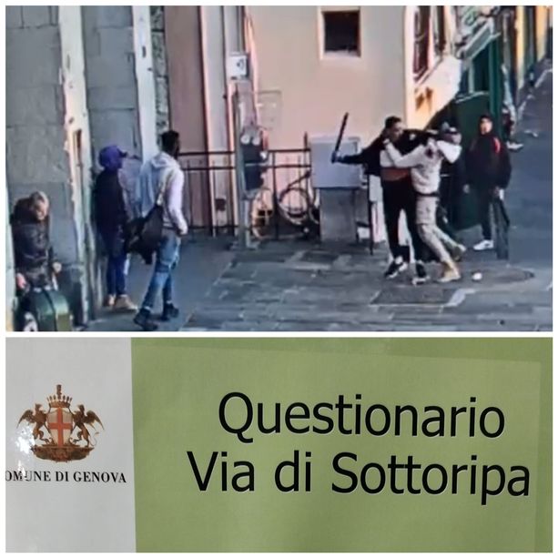 &quot;Quanto ti senti sicuro in Sottoripa?&quot;, dopo la rissa a colpi di machete la polizia locale 'interroga' abitanti e commercianti
